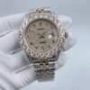 Rolex watch strap set with diamonds, starry dial, 41mm