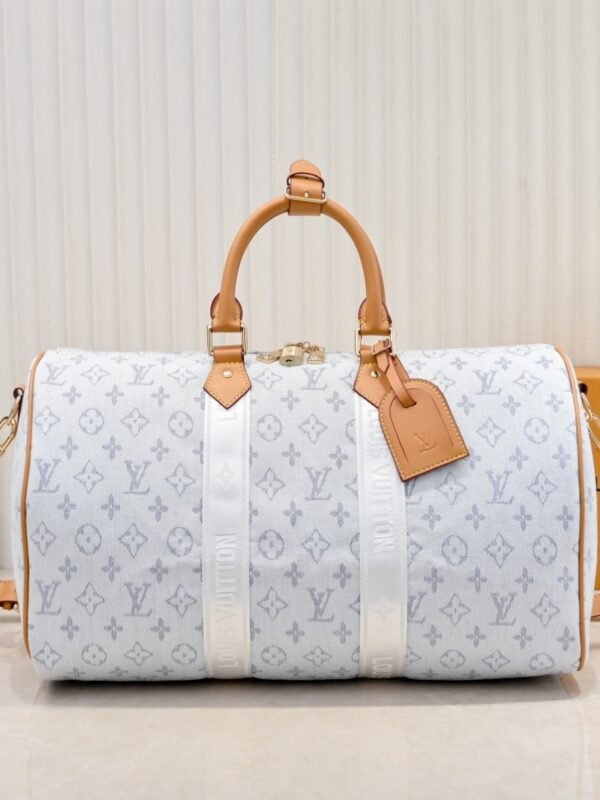 【M14838 White】41418, 41416 This model Keepall Bandoulière 45 travel bag, 27 x 20 x 45 cm (height x width x length)