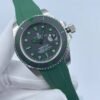 New SUB Sea-Dweller Green Scale Mark Silicone Strap  40mm