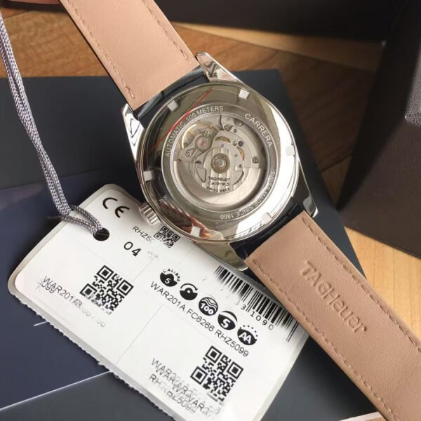 TAG Heuer Carrera Automatic, 41 mm, Steel WAR201A.FC6266 Swiss-made, this bold TAG Heuer Carrera is an aesthetic 41 mm watch. This model features a Steel case and a Calibre 5 Automatic movement.