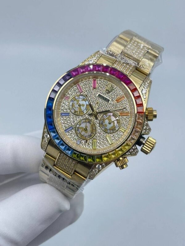 Middle row of diamonds, rainbow diamonds full of stars  40mm