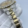 New log, surface set with diamonds diamond  44mm