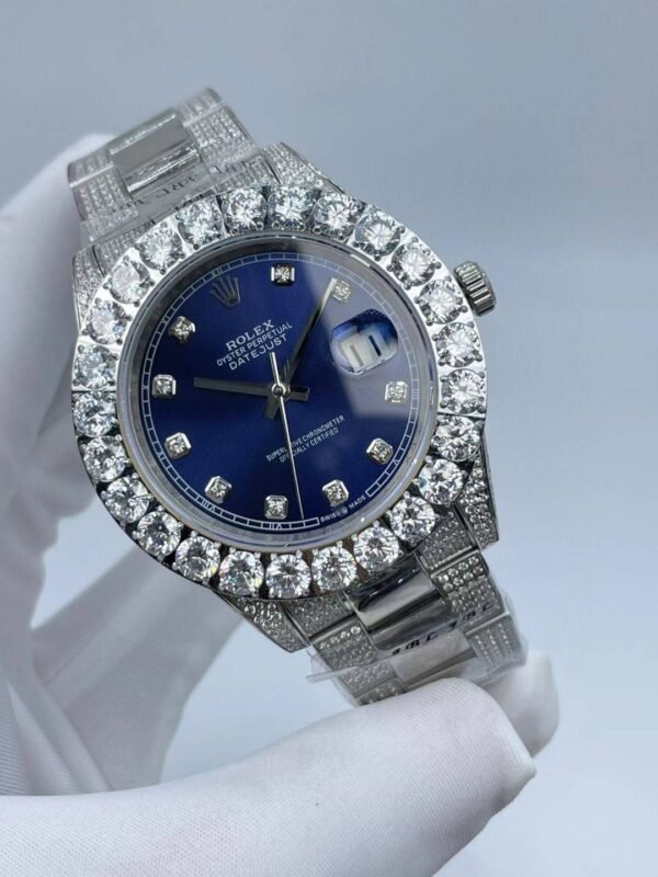 New style large diamond circle bezel with diamond surface  44mm