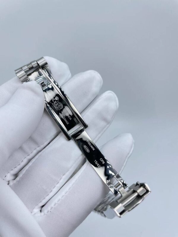 Rolex large diamond bezel with star-shaped design, size 41mm (small head grain strap)