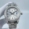 Rolex new model with double row diamond bezel, double calendar, six-nine dial, size 41mm