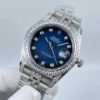 Rolex new model with a 5-bead set crystal bezel, size 41mm