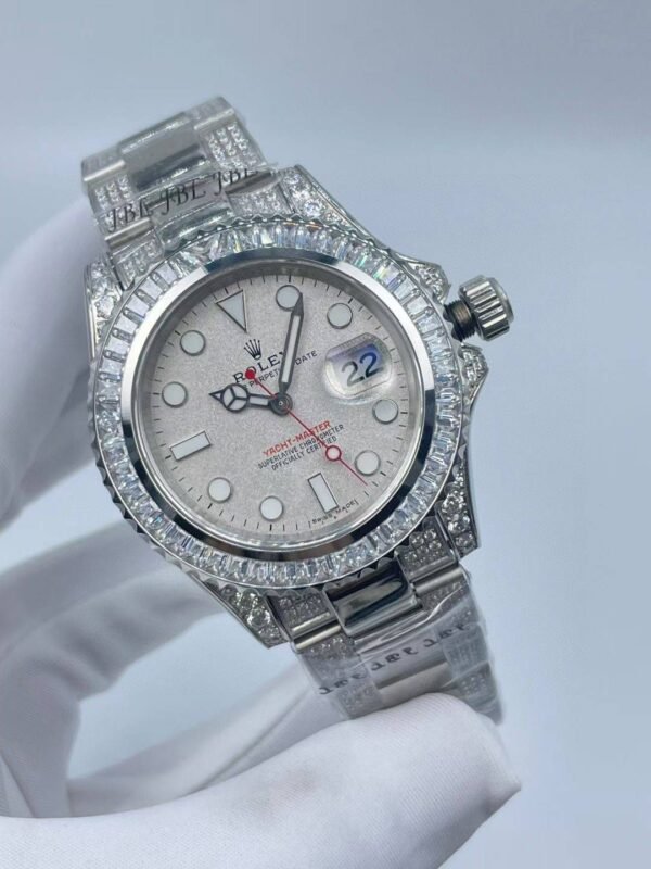 New YM dial has diamonds all around.  40mm