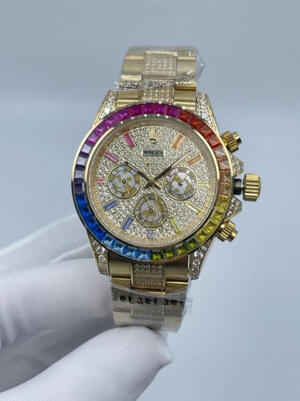 Middle row of diamonds, rainbow diamonds full of stars  40mm