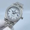 Rolex new model with double row diamond bezel, double calendar, six-nine dial, size 41mm