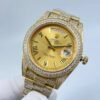 Rolex's new full-diamond double-calendar three-dimensional Roman dial, size 41mm