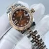 Rolex women's model with beaded star-shaped diamonds, size 26mm