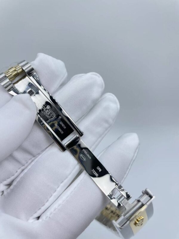 Rolex large diamond bezel with star-shaped design, size 41mm (small head grain strap)