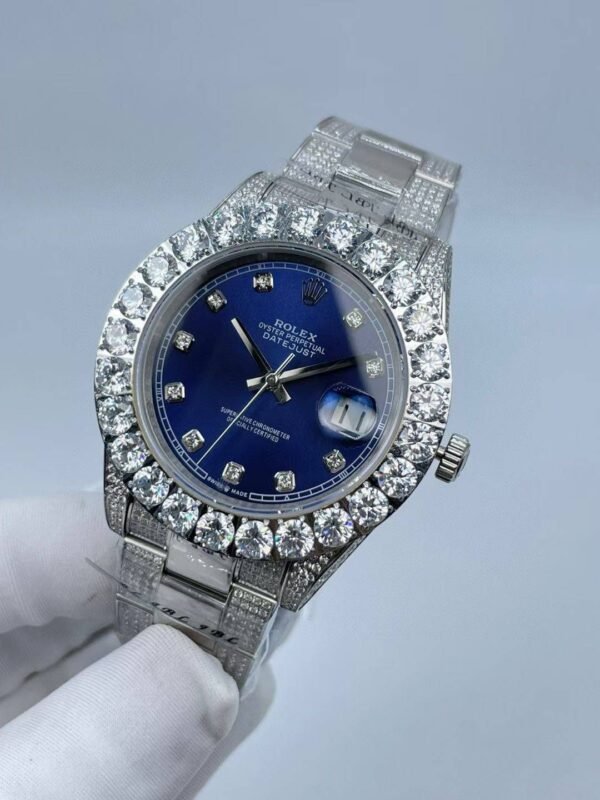New style large diamond circle bezel with diamond surface  44mm