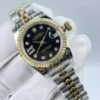Rolex women's model with beaded star-shaped diamonds, size 26mm