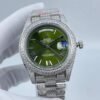 Rolex's new full-diamond double-calendar three-dimensional Roman dial, size 41mm