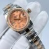 Rolex women's model with beaded star-shaped diamonds, size 26mm