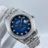 Rolex new model with a 5-bead set crystal bezel, size 41mm