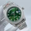 Rolex new model with double row diamond bezel, double calendar, six-nine dial, size 41mm