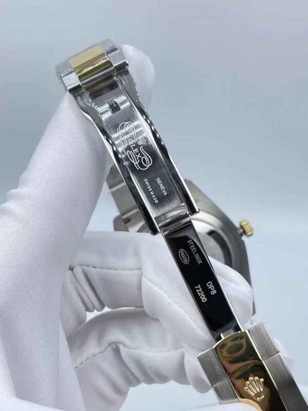 Rolex New Logarithmic Beveled Edge Dial, Size 41mm (Small Head Grain Strap)