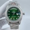 Rolex new model with double row diamond bezel, double calendar, six-nine dial, size 41mm