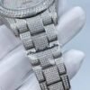 Rolex's new full diamond flat three-link bracelet, with a starry sky dial featuring colorful Arabic numerals, measures 41mm.