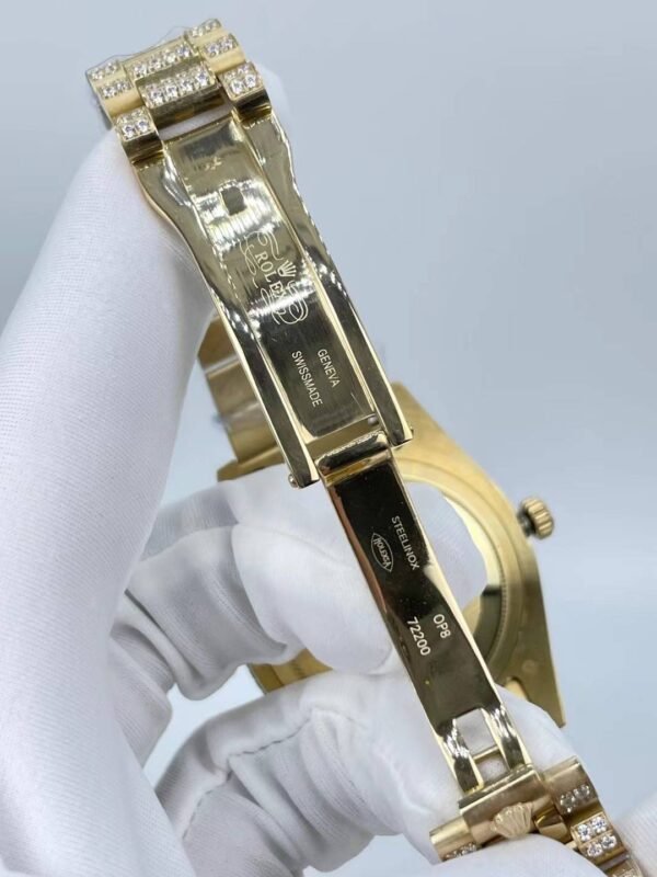 Rolex's new model with full diamond double calendar display, size 41mm