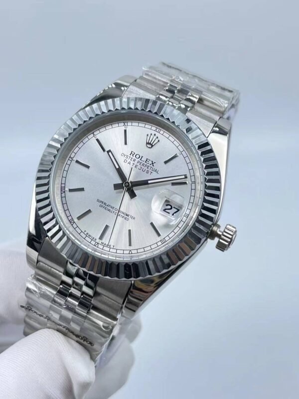 Rolex new chronograph with beveled edges and small bezel, size 41mm (small head stud strap)