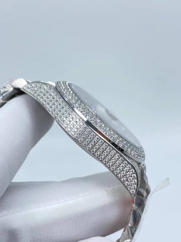 Rolex's new model with full diamond double calendar display, size 41mm