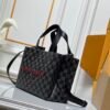 M13940  This top-quality original item from the collaboration collection by Pharrell and NIGO. The large-sized handbag "Shopper" measures 25x19x11 in size, suitable for shopping at Louis Vuitton.