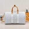 【M14838 White】41418, 41416 This model Keepall Bandoulière 45 travel bag, 27 x 20 x 45 cm (height x width x length)
