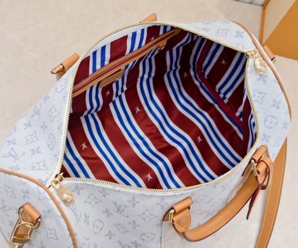 【M14838 White】41418, 41416 This model Keepall Bandoulière 45 travel bag, 27 x 20 x 45 cm (height x width x length)