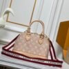 Alma BB handbag M99021 M82348, a creative masterpiece from the Louis Vuitton Catogram collection. Dimensions: 23.5 x 17 x 11 cm.