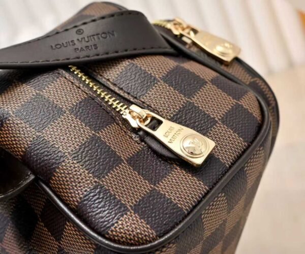 This Locker Dopp Kit comes in Monogram fabric and measures 23.0 x 13.0 x 12.0 centimeters (length x height x width).