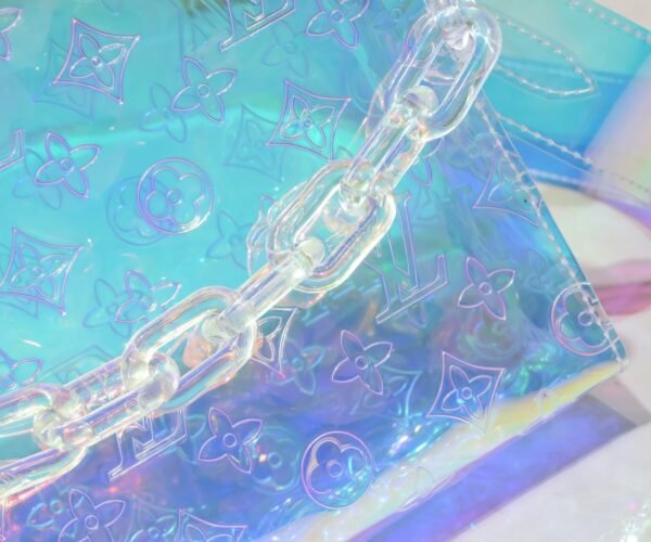 LV [Rose] Official website's colorful toiletry bag 67692 silver size W25H20D5 super 🔥 beautiful and new style. LV original single matching pattern quality 🌵 classic old pattern