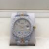 Rolex new bezel (3.55mm diamonds) starburst Arabic numerals design, size 41mm