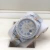 Rolex new bezel (3.55mm diamonds) star-shaped Roman dial, size 41mm