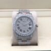 Rolex new bezel (3.55mm diamonds) star-shaped Roman dial, size 41mm