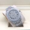 Rolex new bezel (3.55mm diamonds) star-shaped Roman dial, size 41mm