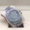 Rolex new bezel (3.55mm diamonds) star-shaped Roman dial, size 41mm