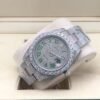 Rolex new bezel (3.55mm diamonds) star-shaped Roman dial, size 41mm