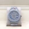 Rolex new bezel (3.55mm diamonds) star-shaped Roman dial, size 41mm