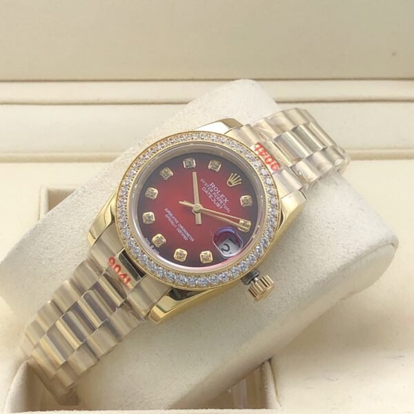 Rolex leopard red stone surface, size 31mm