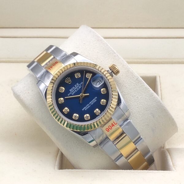 Rolex leopard pattern with blue stones, size 31mm