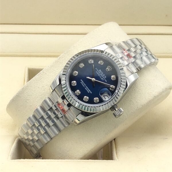Rolex leopard pattern with blue stones, size 31mm