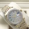 Rolex round diamond bezel with rainbow diamonds all over, size 36mm