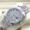 Rolex round diamond bezel with rainbow diamonds all over, size 36mm