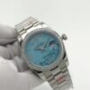 Rolex new model with square diamond bezel and Roman-shaped dial, size 36mm