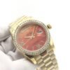Rolex new model with square diamond bezel and Roman-shaped dial, size 36mm