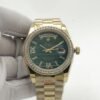Rolex new model with square diamond bezel and Roman-shaped dial, size 36mm