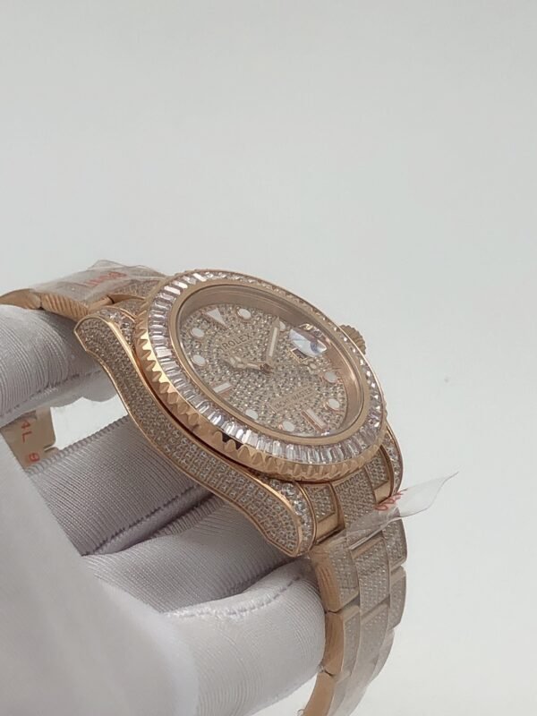Rolex YM yacht with full diamond case and star-shaped dial, size 40m